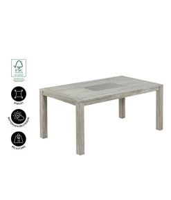 Dehner Tisch Stockholm, Ca. B170/H76/T92,5 Cm 12 Dehner Tisch Stockholm, Ca. B170/H76/T92,5 Cm -Gardena Store 6714695 WE IG 001 TischStockholm