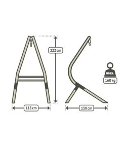 La Siesta Hängesesselgestell Calma Nature 9 La Siesta Hängesesselgestell Calma Nature -Gardena Store 6743306 WE FS 003 HMStaenderCalmaNature