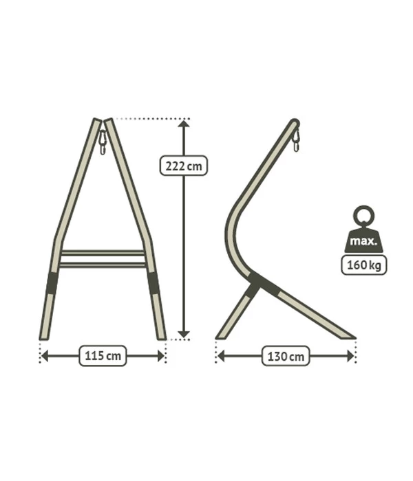 La Siesta Hängesesselgestell Calma Nature 3 La Siesta Hängesesselgestell Calma Nature – Bild 3
