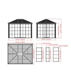 Sojag Pavillon Striano 10x12 -Gardena Store 6752760 WE FS 005 PavillonStriano