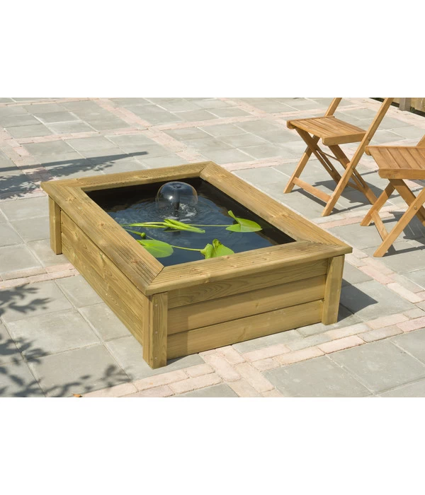 Ubbink Holz-Teichumrandung Quadro Wood 2 Ubbink Holz-Teichumrandung Quadro Wood – Bild 2