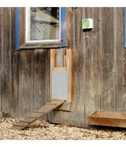 KERBL Hühnerstallzubehör Automatische Hühnertür Komplett-Set -Gardena Store 6829923 WE M 001 KerblSetAutomatischeHuehnertuermitTuer220x330mm