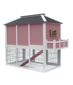 Dehner Nagerheim Happy Home Palazzo, Rotbraun, Ca. B145/H121/T72 Cm -Gardena Store 6838809 WE DE 001 MQNagerheimHappyHomePalazzoRotbraun