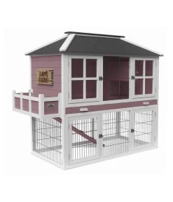 Dehner Nagerheim Happy Home Palazzo, Rotbraun, Ca. B145/H121/T72 Cm