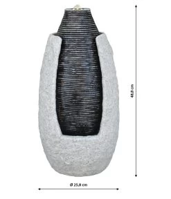 Dehner Zimmerbrunnen Nael Mit LED-Beleuchtung, Ca. H48 Cm -Gardena Store 6865232 WE BG 001 ZimmerbrunnenNael