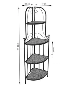 Dehner Mosaik Eckregal Grazia, Ca. B33/H132,5/T33 Cm 11 Dehner Mosaik Eckregal Grazia, Ca. B33/H132,5/T33 Cm -Gardena Store 6875181 WE DE 001 EckregalMosaikGrazia