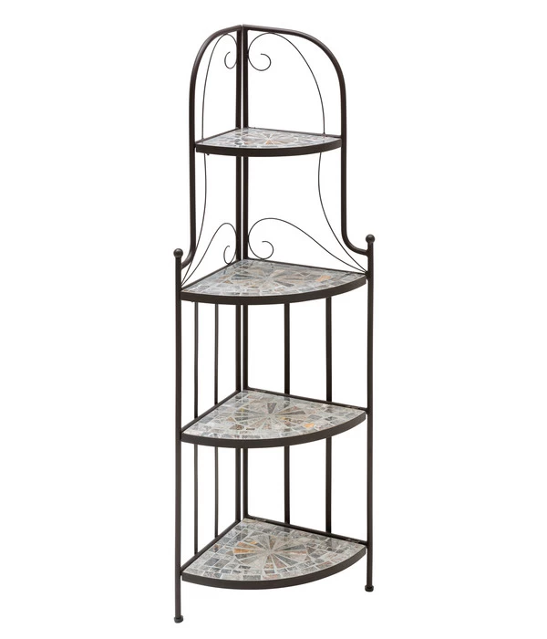 Dehner Mosaik Eckregal Grazia, Ca. B33/H132,5/T33 Cm 1 Dehner Mosaik Eckregal Grazia, Ca. B33/H132,5/T33 Cm