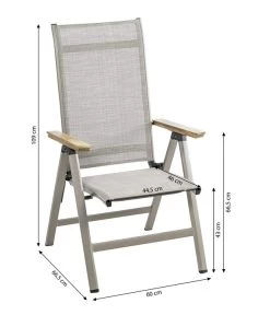 Dehner Klappsessel Cleveland, Hellbraun -Gardena Store 6894109 WE BG 001 KlappsesselCleveland