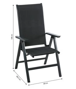 Dehner Klappsessel Cleveland, Dunkelgrau -Gardena Store 6894141 WE BG 001 DehnerKlappsesselClevelandNEU