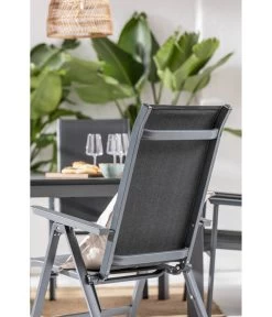 Dehner Klappsessel Cleveland, Dunkelgrau -Gardena Store 6894141 WE MO 001 KlappsesselClevelandGrau