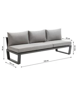 Dehner Liegenset Bellevue, 3-teilig -Gardena Store 6894182 WE BG 001 LiegesetBellevueNEU