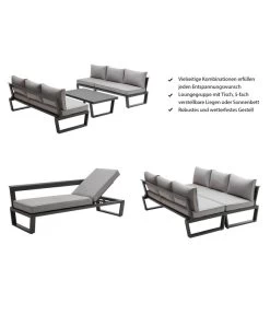 Dehner Liegenset Bellevue, 3-teilig -Gardena Store 6894182 WE IG 001 DehnerLiegensetBellevue