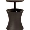 Keter Beistelltisch Pacific Cool Bar, Ca. Ø49,5/H57-82,5 Cm