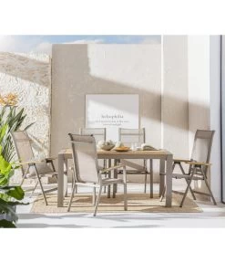 Dehner Stapelstuhl Cleveland, Hellbraun -Gardena Store 6895387 WE MO 001 GruppeClevelandWoodNEU