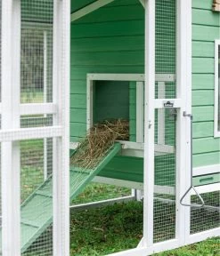 Dehner Hühnerstall Happy Farm Lotti, Hellgrün, Ca. B182/H119,5/T91 Cm -Gardena Store 6897052 WE DE 001 DehnerMarkenqualitaetHuehnerstallLotti