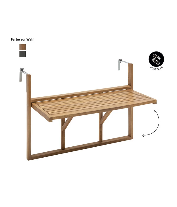 Dehner Balkonhängetisch, Ca. B90/H65/T41,7 Cm 5 Dehner Balkonhängetisch, Ca. B90/H65/T41,7 Cm – Bild 5