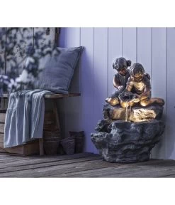 Dehner Polyresin-Gartenbrunnen Couple, Ca. H48 Cm -Gardena Store 6911093 WE MO 002 BrunnenCouple