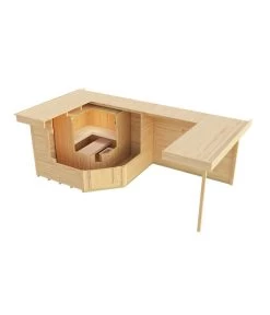 Weka Saunahaus Salo 2, Ca. B646/H237/T338 Cm -Gardena Store 6913826 WE DE 006 WekaSaunahausSalo2