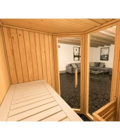 Weka Ecksauna Varberg Mit Glastür Und Fenster -Gardena Store 6914261 WE DE 001 WekaEcksaunaVarbergmitGlastuerundFenster