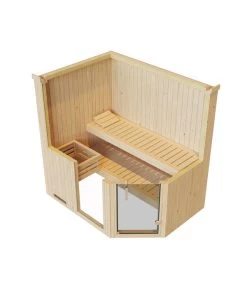 Weka Ecksauna Varberg Mit Glastür Und Fenster -Gardena Store 6914261 WE DE 003 WekaEcksaunaVarbergmitGlastuerundFenster