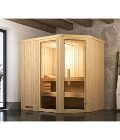 Weka Ecksauna Varberg Mit Glastür Und Fenster -Gardena Store 6914261 WE MO 002 WekaEcksaunaVarbergmitGlastuer