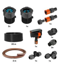 GARDENA Sprinklersystem Komplett-Set Pipeline Mit Viereckregner -Gardena Store 6916266 WE DE 002 GardenaSprinklersystemKomplett SetPipelinemitViereckregner