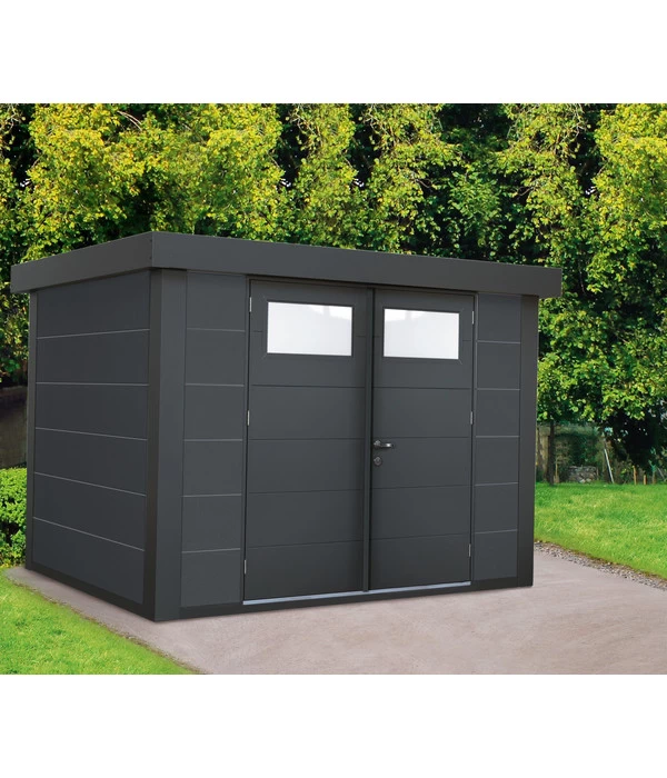 Wolff Finnhaus Metallgerätehaus Eleganto 2721, Ca. B288/H227/T228 Cm 2 Wolff Finnhaus Metallgerätehaus Eleganto 2721, Ca. B288/H227/T228 Cm – Bild 2