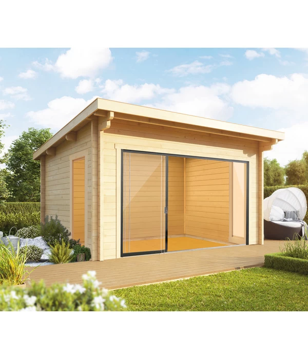 Wolff Finnhaus Gartenhaus Trondheim 44-G XL, Inkl. Schiebetür Rechts, Ca. B570/H259/T620 Cm 2 Wolff Finnhaus Gartenhaus Trondheim 44-G XL, Inkl. Schiebetür Rechts, Ca. B570/H259/T620 Cm – Bild 2