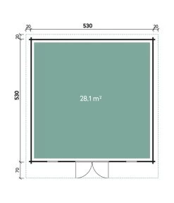 Wolff Finnhaus Gartenhaus Trondheim 70-G -Gardena Store 6930887 WE DE 001 FinnhausBBHTrondheim70G