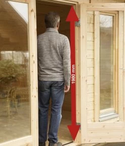 Wolff Finnhaus Gartenhaus Trondheim 70-A XL, Inkl. Lounge 300 Rechts, Ca. B680/H256/T390 Cm -Gardena Store 6931521 WE DE 004 FinnhausEleganto