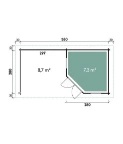 Wolff Finnhaus Gartenhaus Nina 28-B, Ca. B640/H228/T340 Cm 9 Wolff Finnhaus Gartenhaus Nina 28-B, Ca. B640/H228/T340 Cm -Gardena Store 6932172 WE DE 001 FinnhausBBHNina