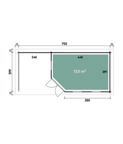 Wolff Finnhaus Gartenhaus Maja 40-B/1, Inkl. Terrasse -Gardena Store 6933824 WE DE 001 FinnhausBBHMaja
