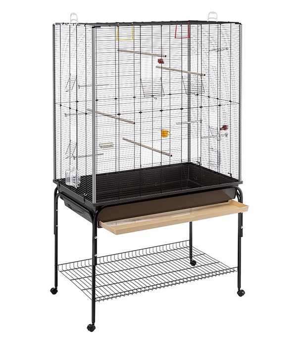 Ferplast Vogelheim Planeta, Schwarz, Ca. B97/H173/T58 Cm 6 Ferplast Vogelheim Planeta, Schwarz, Ca. B97/H173/T58 Cm – Bild 6