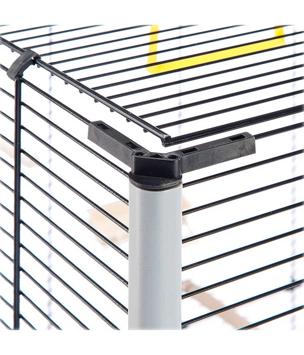 Ferplast Vogelheim Planeta, Schwarz, Ca. B97/H173/T58 Cm 12 Ferplast Vogelheim Planeta, Schwarz, Ca. B97/H173/T58 Cm – Bild 12