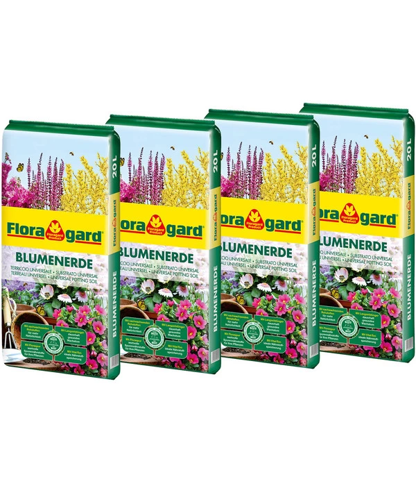 Floragard Blumenerde, 4 X 20 L 1 Floragard Blumenerde, 4 X 20 L