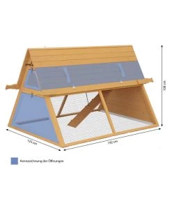 Dehner Lieblinge Hühnerstall Inga, Ca. B192/H108/T125 Cm -Gardena Store 6973739 WE BG 001 NeuMQHuehnerstallIngaGelb