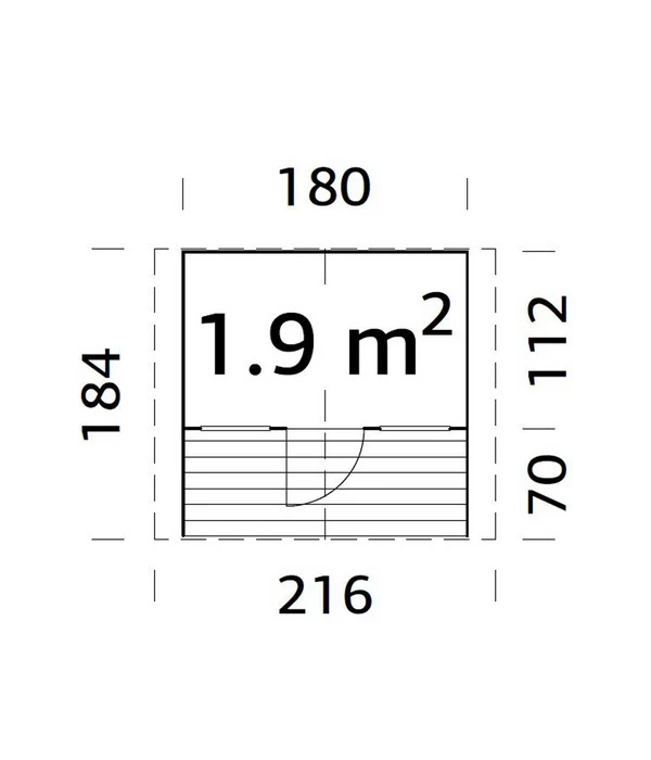 Palmako Spielhaus Felix, Ca. B216/H169/T184 Cm 3 Palmako Spielhaus Felix, Ca. B216/H169/T184 Cm – Bild 3
