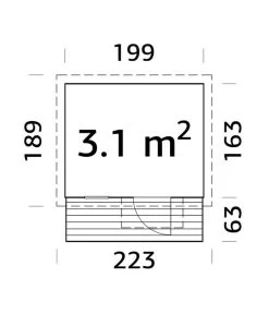 Palmako Spielhaus Harry, Ca. B221/H189/T239 Cm -Gardena Store 6974638 WE BG 001 PalmakoSpielhausHarry