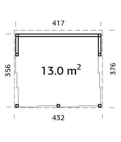 Palmako Pavillon Nova, Inkl. Front- Und Seitenverglasung, Ca. B432/H282/T376 Cm 5 Palmako Pavillon Nova, Inkl. Front- Und Seitenverglasung, Ca. B432/H282/T376 Cm -Gardena Store 6977466 WE BG 001 PavillonNovaNatur