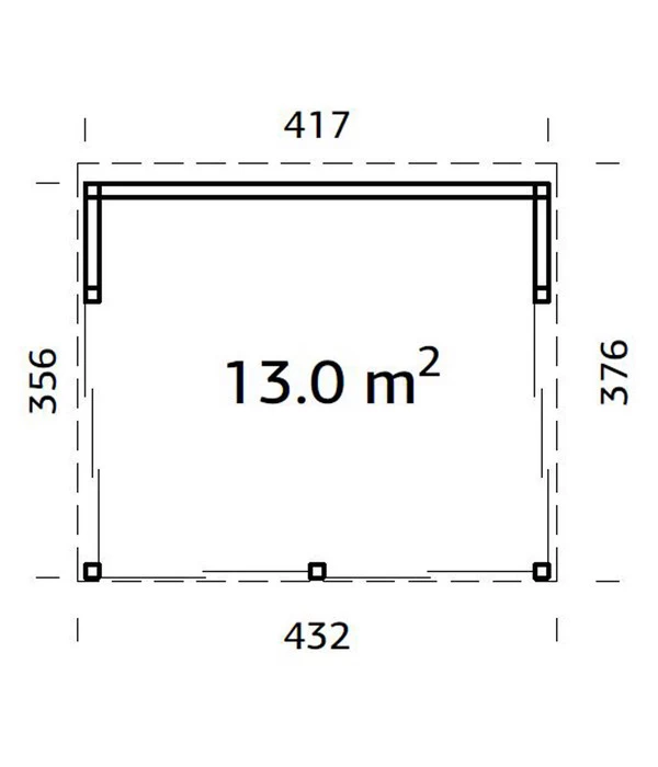 Palmako Pavillon Nova, Inkl. Front- Und Seitenverglasung, Ca. B432/H282/T376 Cm 3 Palmako Pavillon Nova, Inkl. Front- Und Seitenverglasung, Ca. B432/H282/T376 Cm – Bild 3