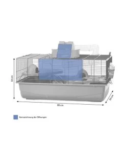 SAVIC Nagerheim Heaven Metro, Blau, Ca. B80/H50/T50 Cm 8 SAVIC Nagerheim Heaven Metro, Blau, Ca. B80/H50/T50 Cm -Gardena Store 6980544 WE BG 001 SavicNKHamsterHeavenMetro