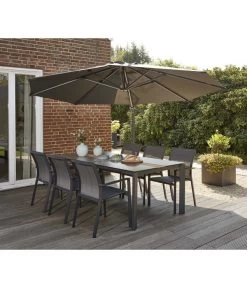 Siena Garden Ampelschirm Alphawing N+, Rund, Ca. Ø350 Cm -Gardena Store 6987911 WE MO 002 SienaGardenAmpelschirmAlphawingN350cmAnthrazit