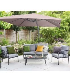 Siena Garden Ampelschirm California N+, Quadratisch, Ca. B250/T250 Cm 22 Siena Garden Ampelschirm California N+, Quadratisch, Ca. B250/T250 Cm -Gardena Store 6987945 WE MO 001 SienaGardenAmpelschirm250x250cmTaupe