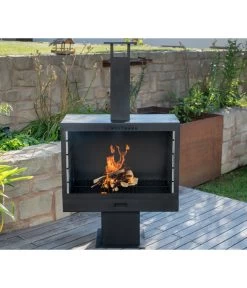 Westmann Gartenkamin, Ca. B41/H160/T90 Cm -Gardena Store 6992309 WE MO 002 GrillkaminTerrassenofen