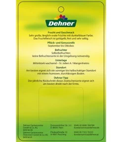 Zwetschge 'Haganta' -Gardena Store 7662257 ZwetscheHaganta Etikett 2