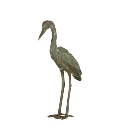 Rottenecker Bronzefigur Graureiher