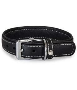 Das Lederband Hundehalsband Olivvia Barcelona Black